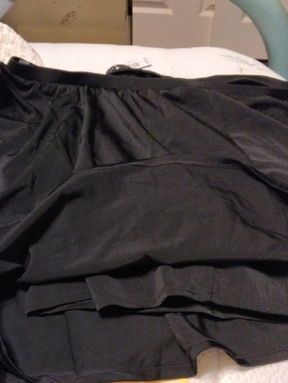 torrid Black Layered Swim Skort